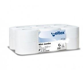Celtex WC papír, MINI, 2 rétegű, 100% puracell.160 méter, d19, 12 tek/cs