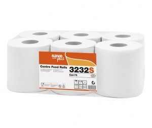 Image of Celtex 3232S kéztörlő, MAXI, 2 rétegű, reciklált, ragasztott, 450×24, 108m, d=19 cm, 6 tek/cs