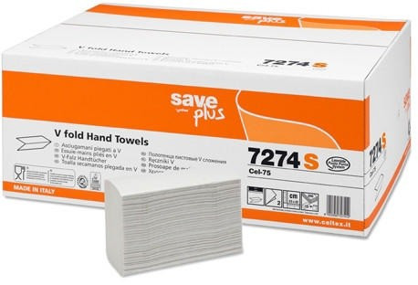 Image of CELTEX 7274S SAVE PLUS HAJTOGATOTT KÉZTÖRLŐ, 2 RÉTEG, 25X21CM, 15X200 LAP